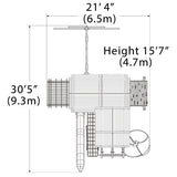 Parco Giochi Titan Treehouse XL 10