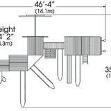 Combinazione classica di casa sull'albero