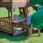 Parco Giochi Skyfort in legno con scivolo tubolarelare