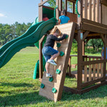 Parco Giochi Skyfort in legno con scivolo tubolarelare