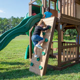 Parco Giochi Skyfort in legno con scivolo tubolarelare