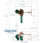Parco Giochi Cedar Cove in legno