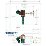 Parco Giochi Cedar Cove in legno